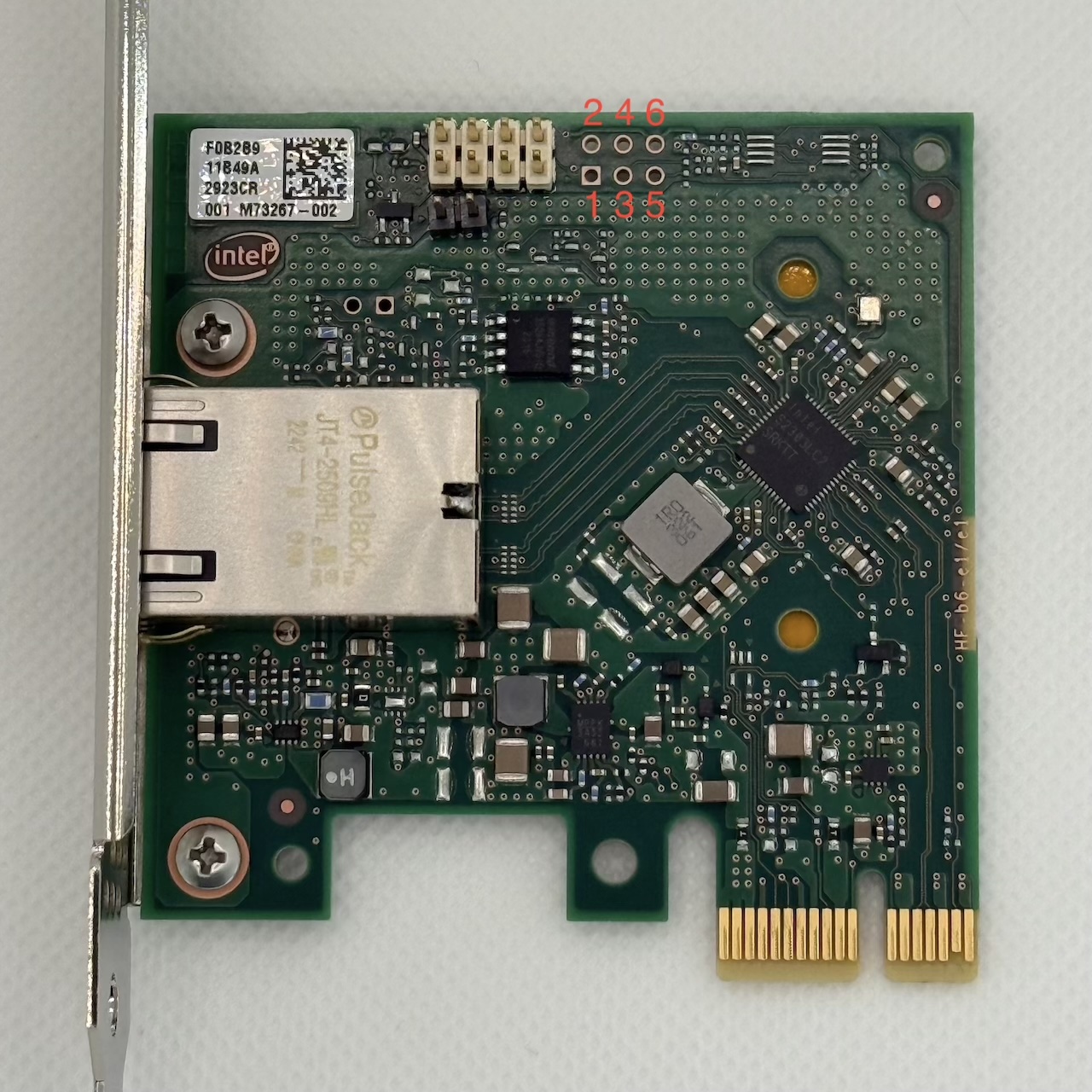 Intel I226-T1 with pin numbering