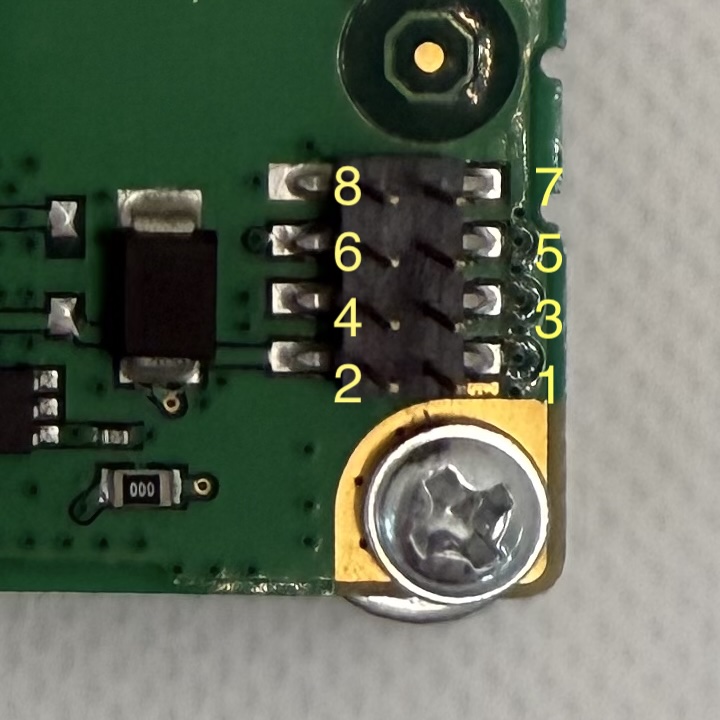 RCB connector pinout